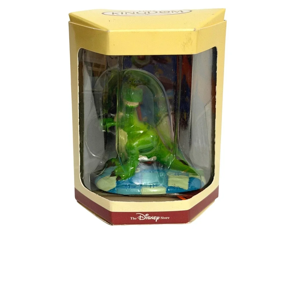 Disney Store Tiny Kingdom Rex Toy Story Mini Figurine Green Dinosaur Vintage Box